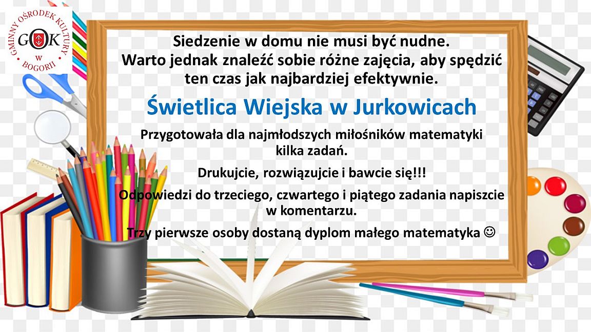 Matematyka - Świetlica Jurkowice - 01.04.2020 r.